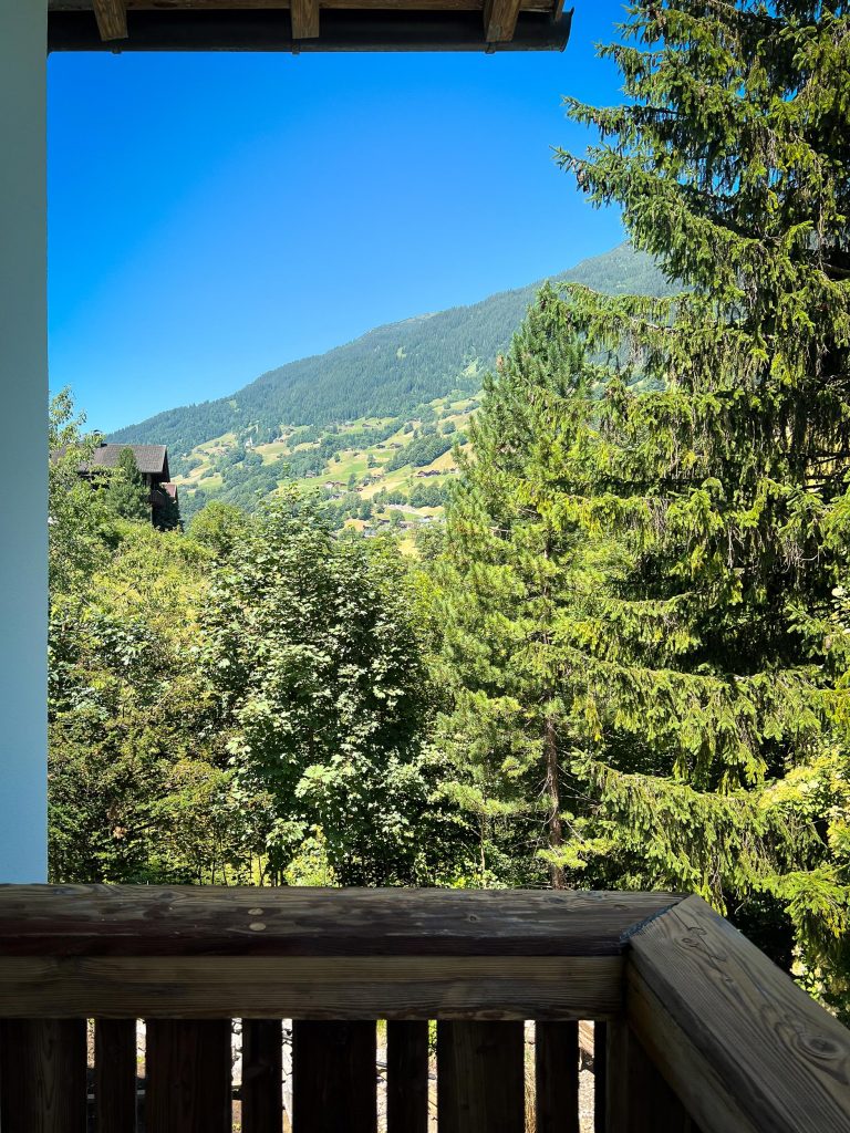 Bartholomäberg vom Balkon aus