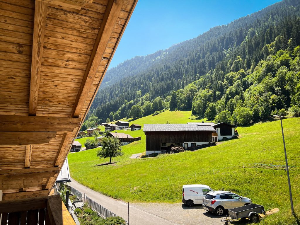 Ausblick vom Hochjoch Apartment vom Balkon