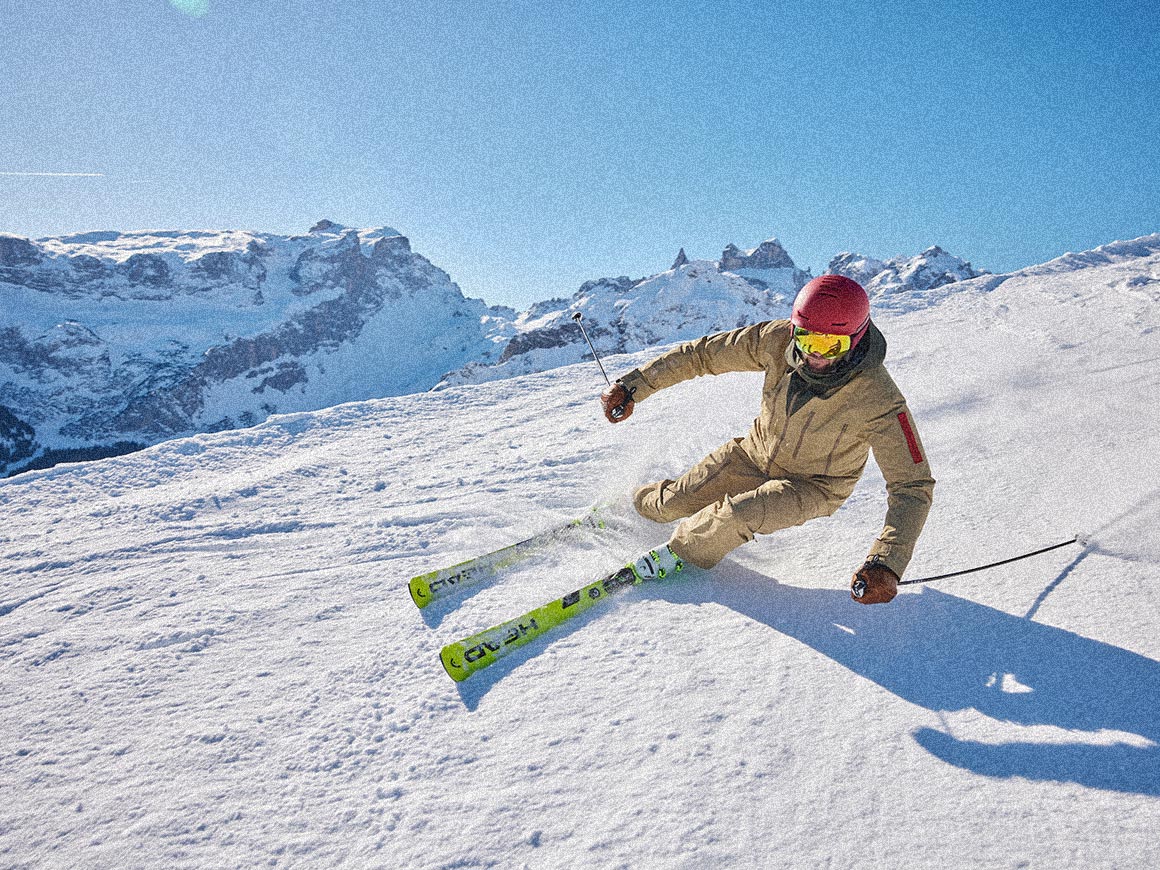 Skifahren bei Kaiserwetter am Hochjoch