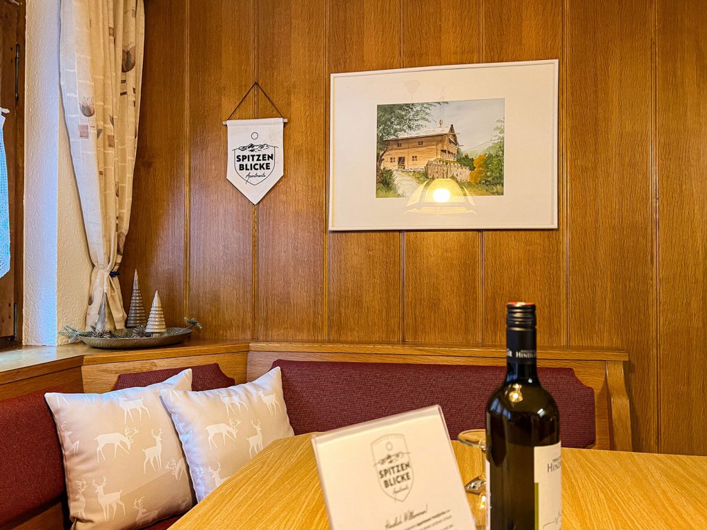 Muttjöchle Apartment – Detail Sitzecke