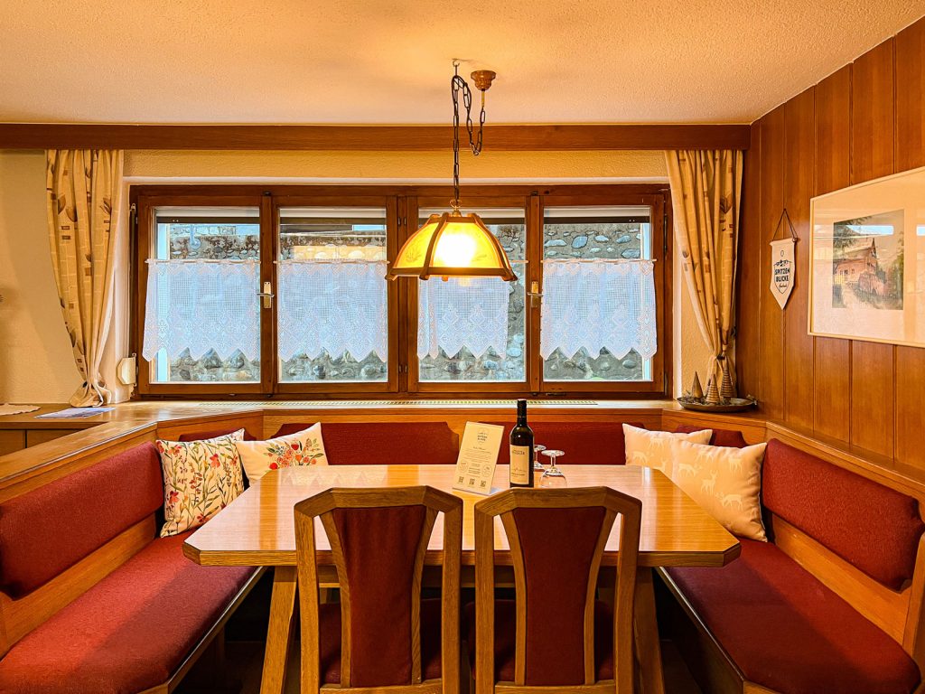 Muttjöchle Apartment – Essbereich