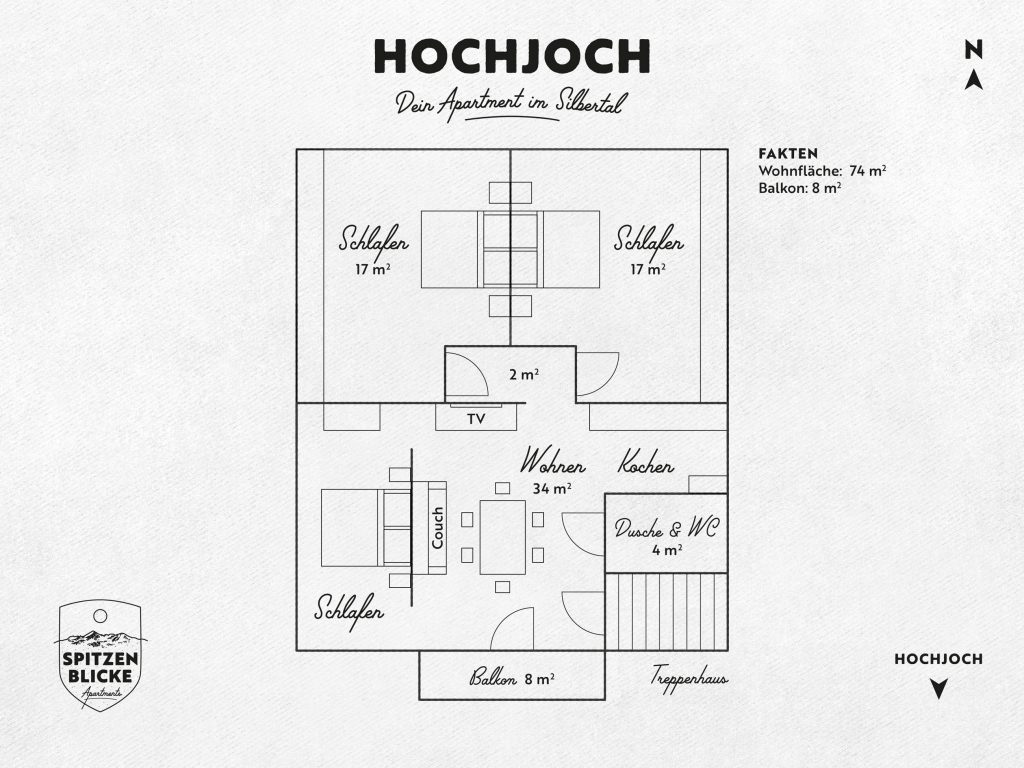 Raumplan Hochjoch Apartment
